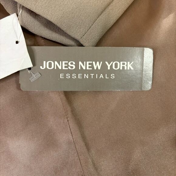 NWT Jones New York Essentials Khaki Blazer Jacket Size 4 C1 - Picture 10 of 10